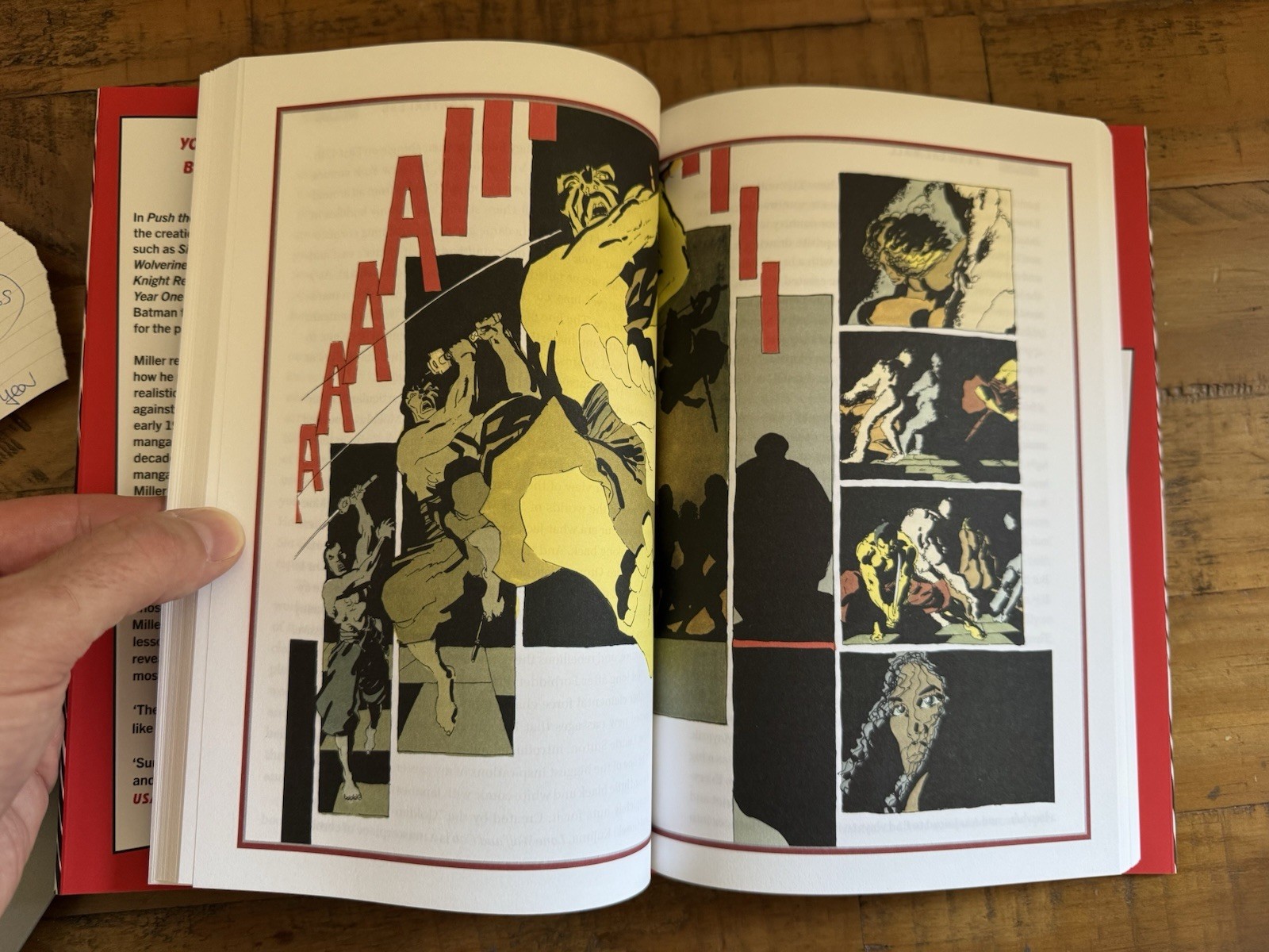 Comic Artist Frank Miller – Push The Wall Signed HB 1st Edition Book
