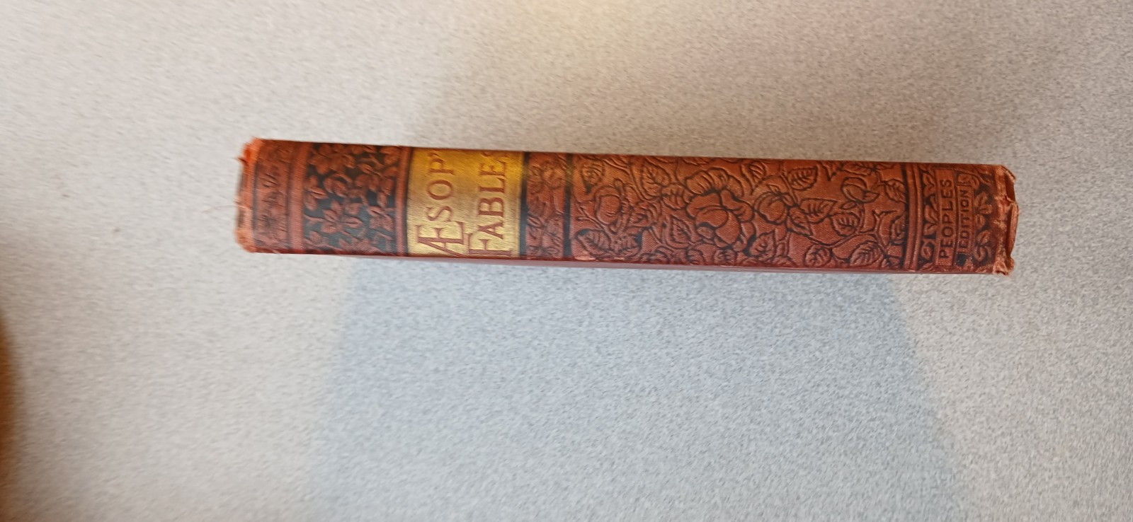 Aesop’s Fables Peoples Edition Antique Hardcover Illustrated Book