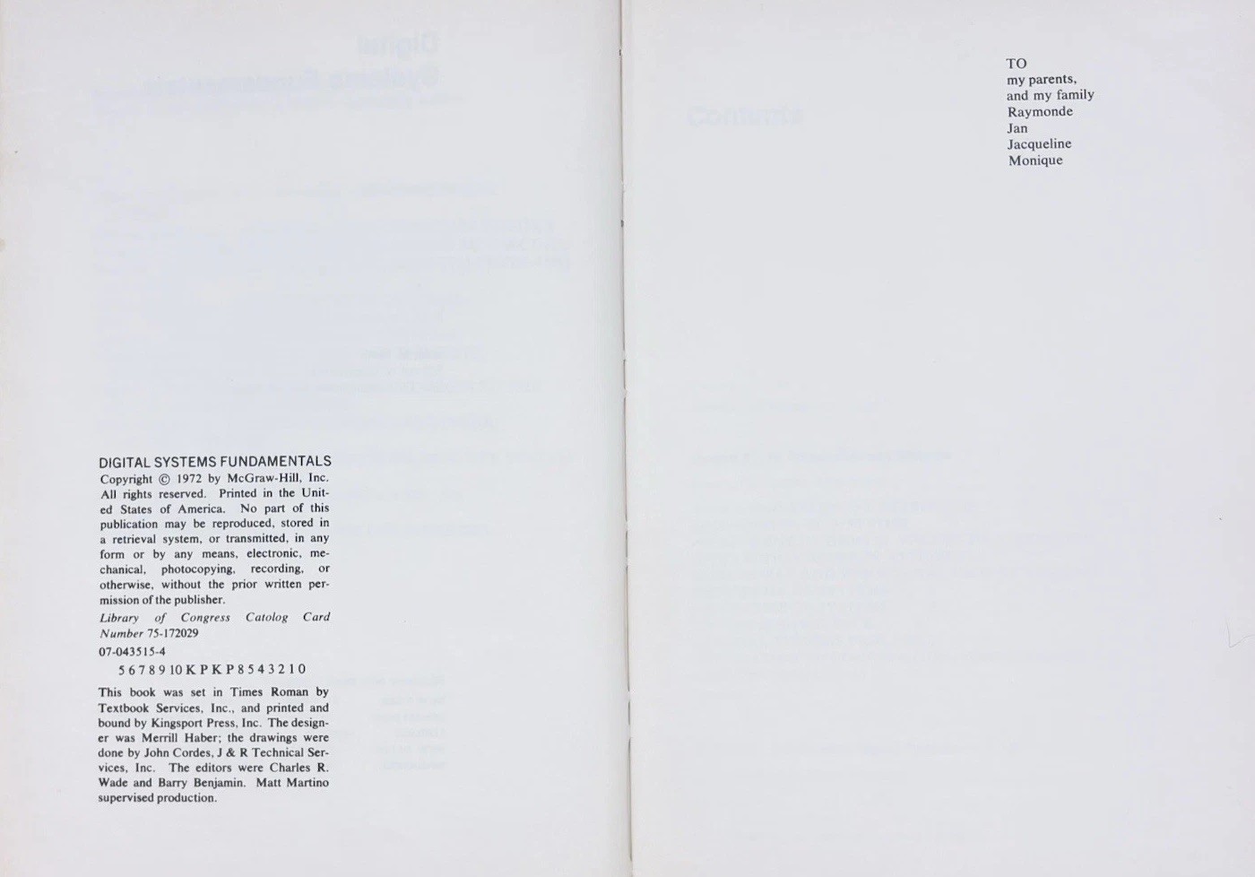 RARE Digital Systems Fundamentals 1972 John M. Motil Hardcover