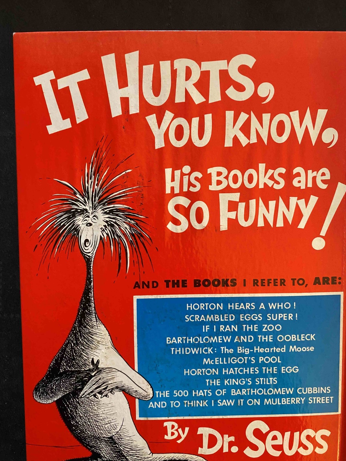 On Beyond Zebra! Dr. Seuss 1955 First Printing, First Issue with $2.50 on DJ!