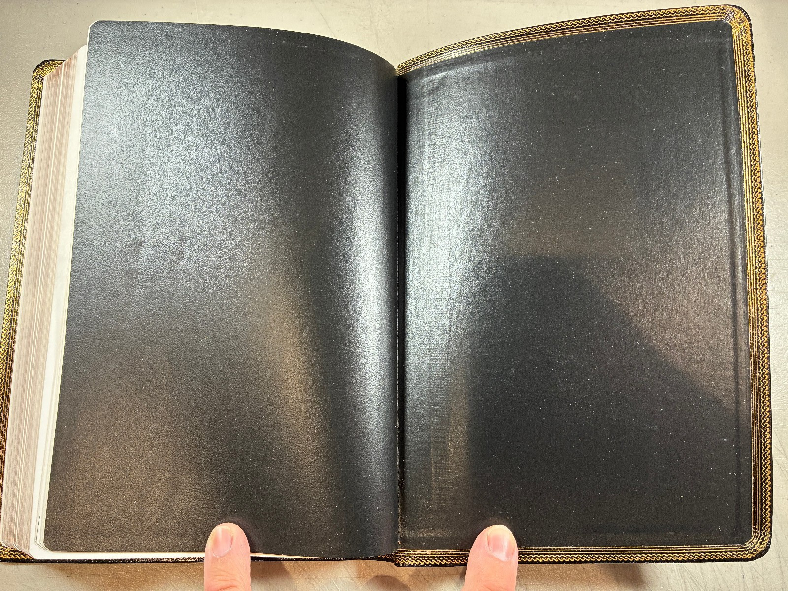 1972 Large Print Text Bible c29 Leather RSV Revised Standard Version w Box World