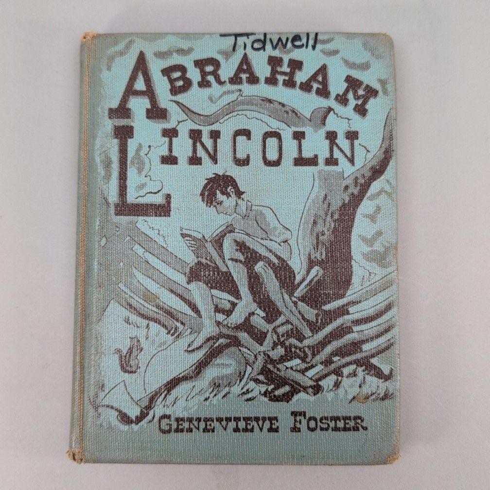 Vintage 1950 Abraham Lincoln Genevieve Foster HC Scribner USA Childrens Ex-Lib