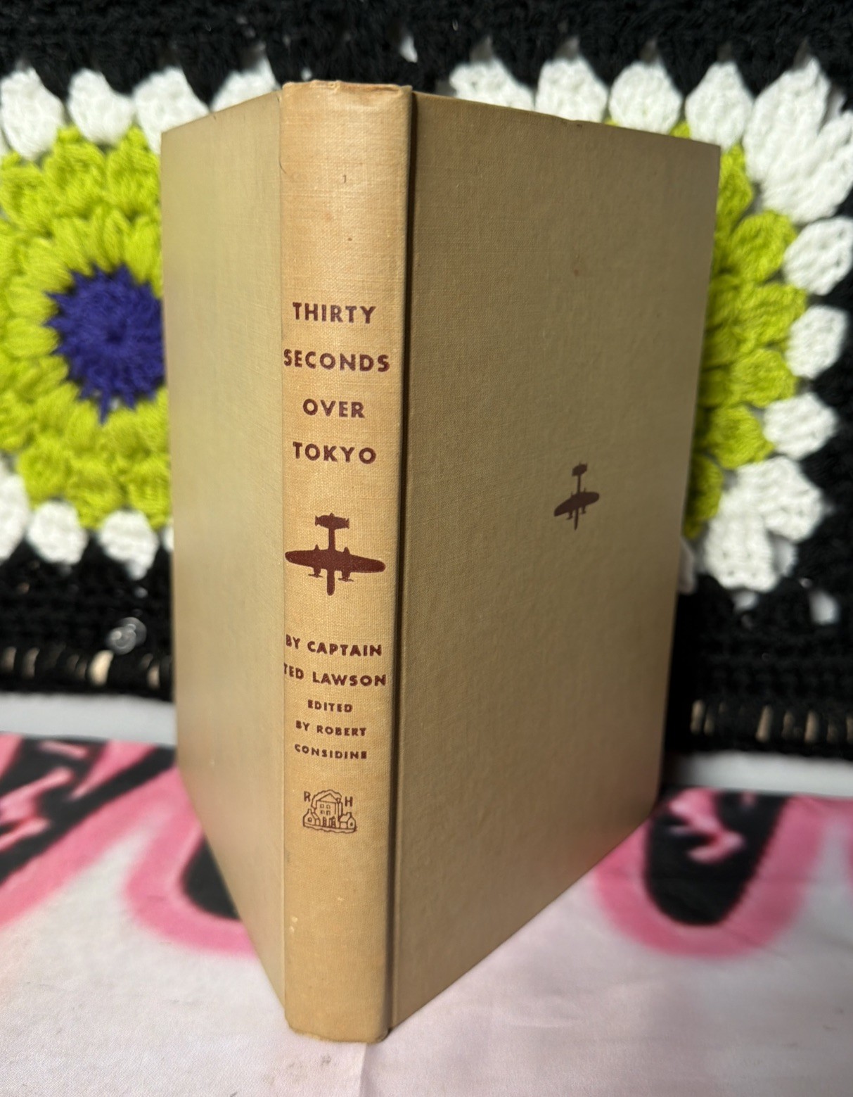 Vtg 1943 Thirty Seconds Over Tokyo Ted Lawson Book of the Month Club BOMC Map