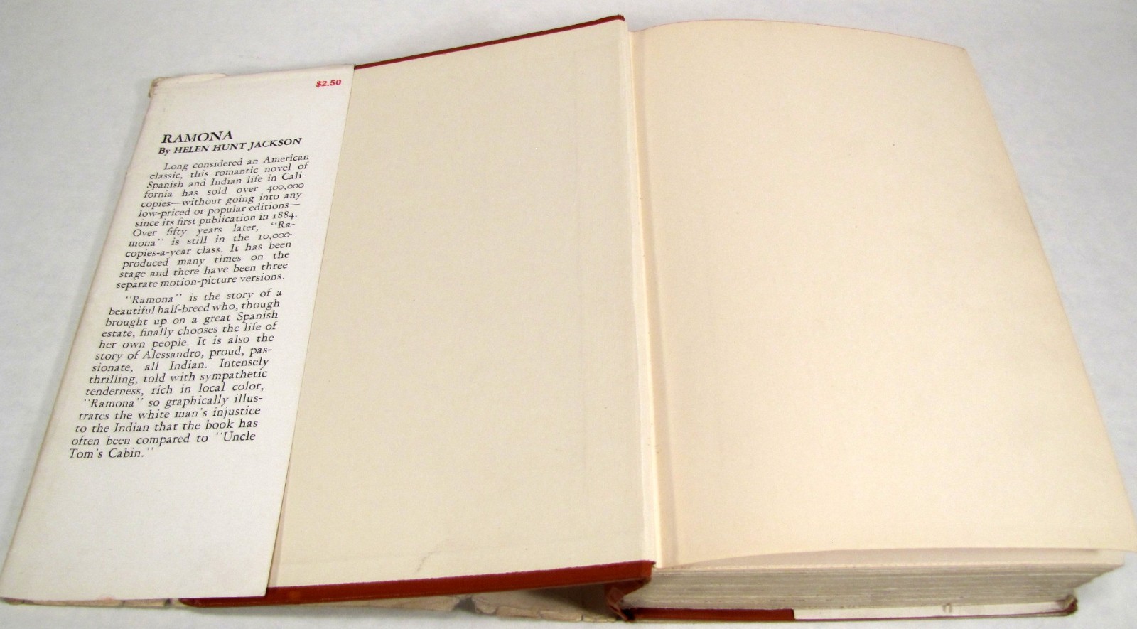 RAMONA by Helen Hunt Jackson 1934 Little Brown And Company Vintage Hardback w DJ
