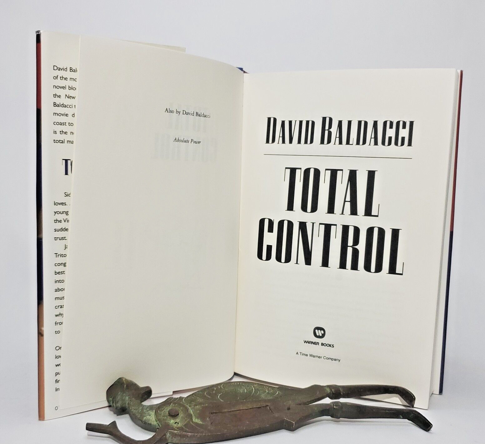 TOTAL CONTROL David Baldacci 1997 SIGNED First Edition First Printing HC$DJ