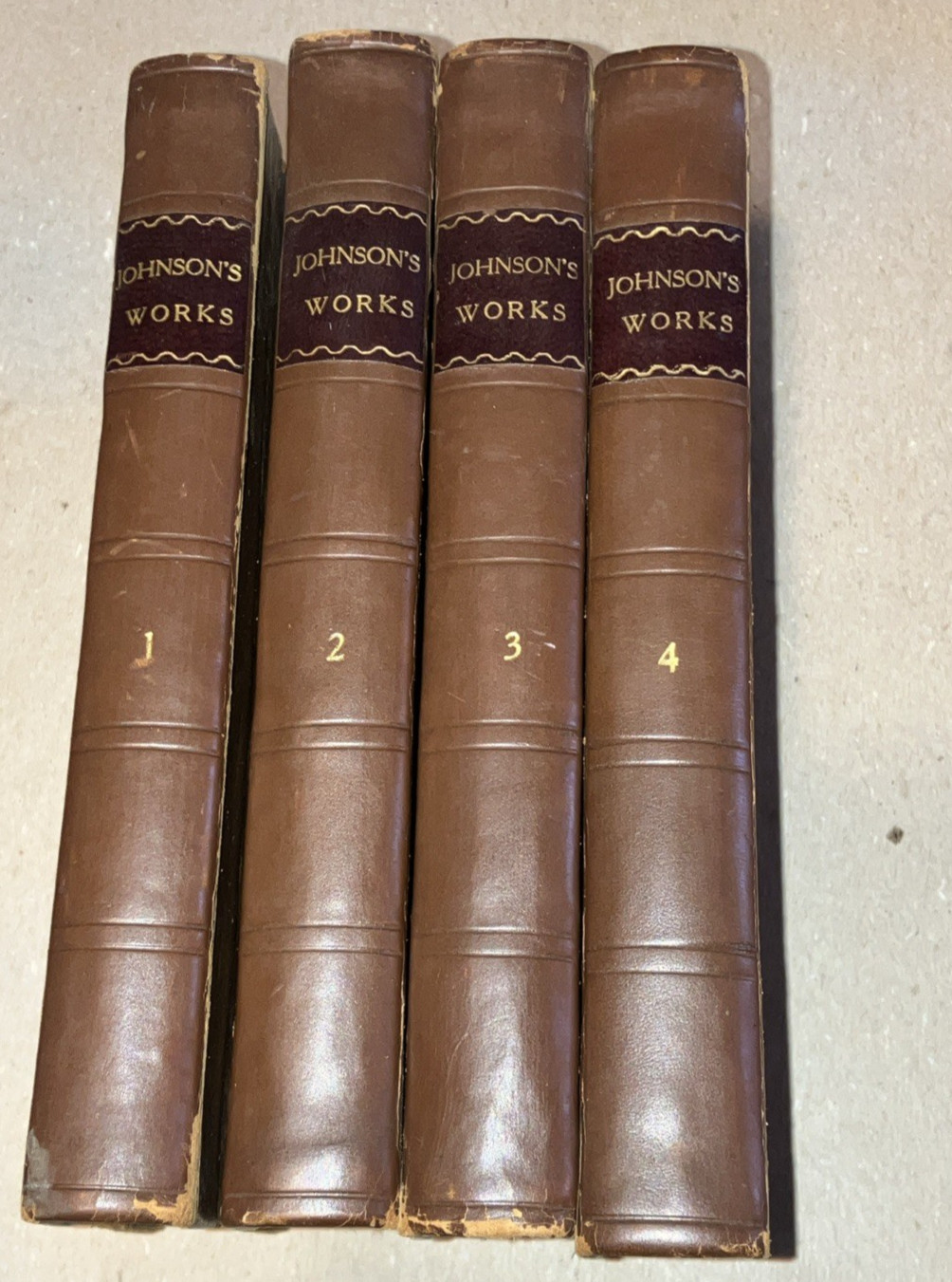 SAMUEL JOHNSON’S LIVES ENGLISH POETS 4 VOLUMES 1793. MA PROVENANCE J.G. METCALF